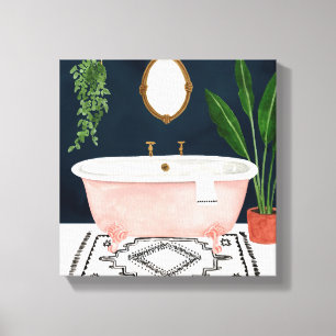 Boho Bath II Canvas Print