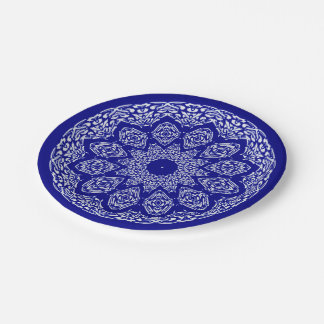 Boho Bazaar, Mix & Match Cobalt Pattern Paper Plate