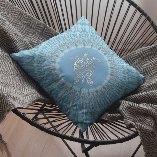 Boho Beach Animal Turtle Cushion (Creator Uploaded)