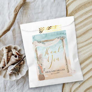 Boho Beach Arch Destination Wedding  Favour Bags