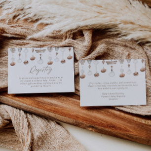 Boho Beach Registry Code Enclosure Card