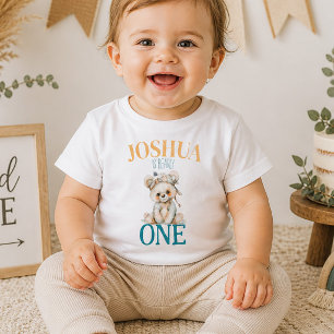 Boho Bearly One First Birthday Toddler T-Shirt