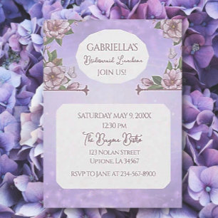 BOHO Beauty! Bridesmaid Luncheon Flat invitation