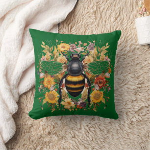 Boho Bee & Wildflowers - Cushion