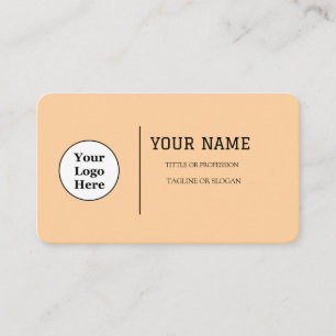 Boho Beige Calligraphy Script QR code Business Card