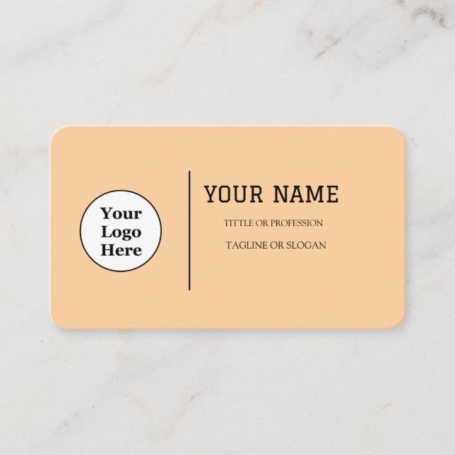 Boho Beige Calligraphy Script QR code Business Card (Front)