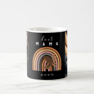 Boho Best Mom Ever Modern Photo Mother's Day Mug
