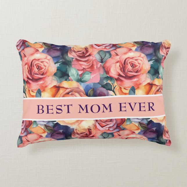Boho Best Mum Ever Decorative Cushion (Front)