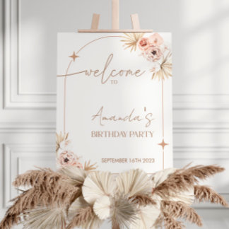 Boho Birthday Party Welcome Sign | Boho Welcome