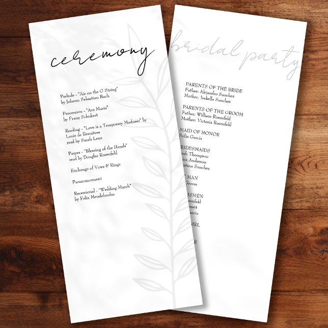 Boho Black Vintage Botanical Programme (Creator Uploaded)