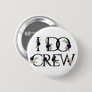 Boho Bling   Bachelorette Bridal Party I Do Crew 6 Cm Round Badge