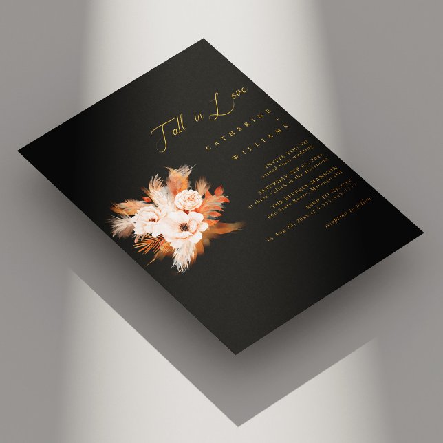 Boho Bliss: Fall in Love Wedding Invitation (Boho Bliss Fall in Love Wedding Invitation)