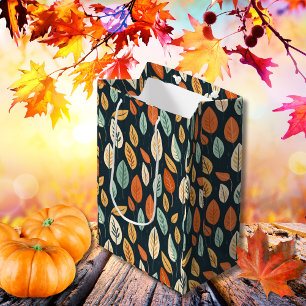 Boho Bliss Fall Leaves Medium Gift Bag