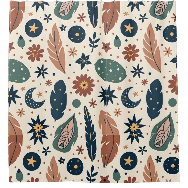 Boho Bliss Shower Curtain (Front)