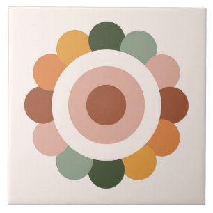 Boho Blocks Floral  Tile