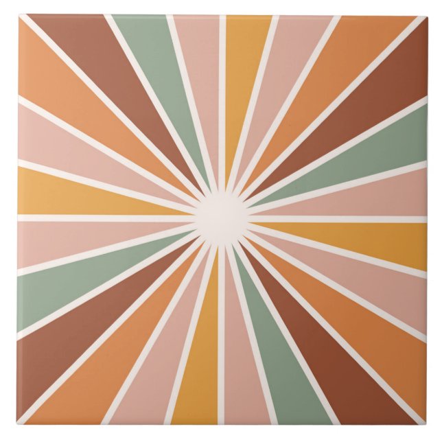 Boho Blocks Floral  Tile (Front)