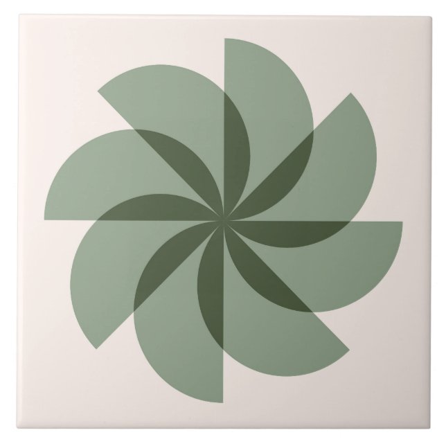 Boho Blocks Floral  Tile (Front)