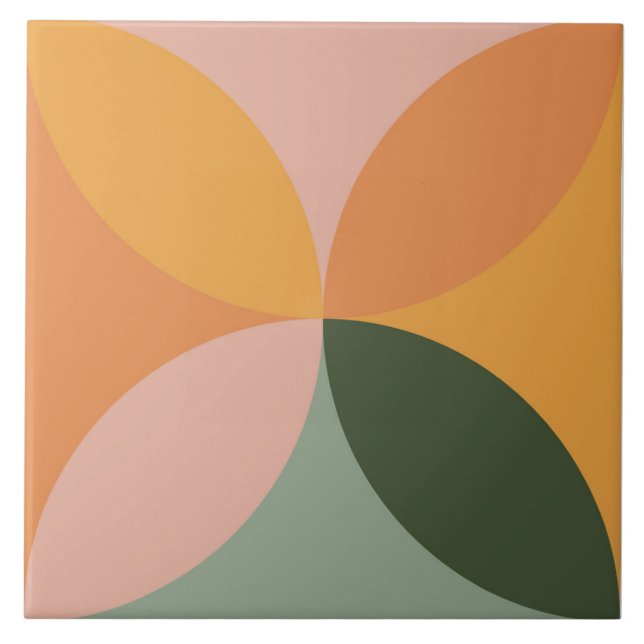 Boho Blocks Floral  Tile (Front)