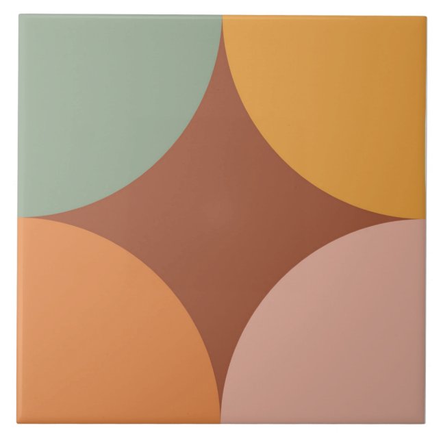 Boho Blocks Floral  Tile (Front)