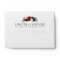 Boho Bloom | Burgundy Red and Navy Return Address