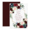 Boho Bloom | Elegant Burgundy Floral Gold Frame