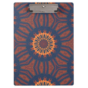 Boho Bloom Mandala Pattern Clipboard