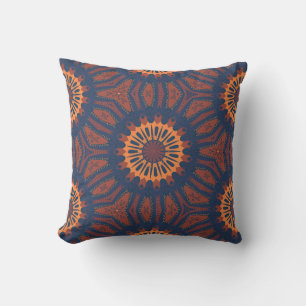 Boho Bloom Mandala Pattern Cushion