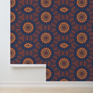 Boho Bloom Mandala Pattern Wallpaper