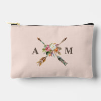 Boho Blooms and Arrows Monogrammed