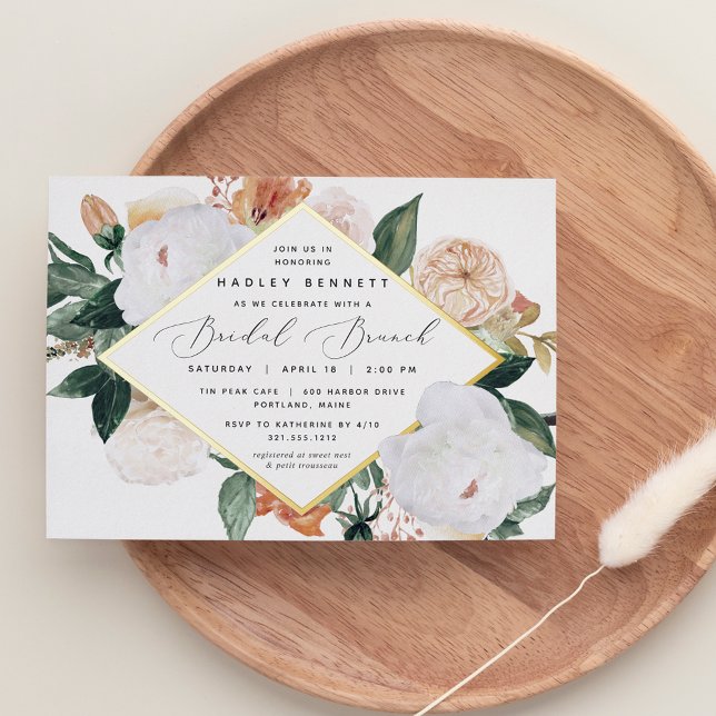 Boho Blooms Elegant Floral Bridal Shower Brunch (Creator Uploaded)