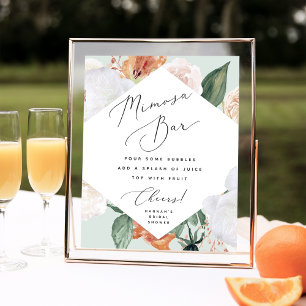 Boho Blooms Mimosa Bar Sign