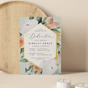 Boho Blooms Modern Floral Baby Dedication