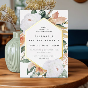 Boho Blooms Modern Floral Bridesmaids Brunch