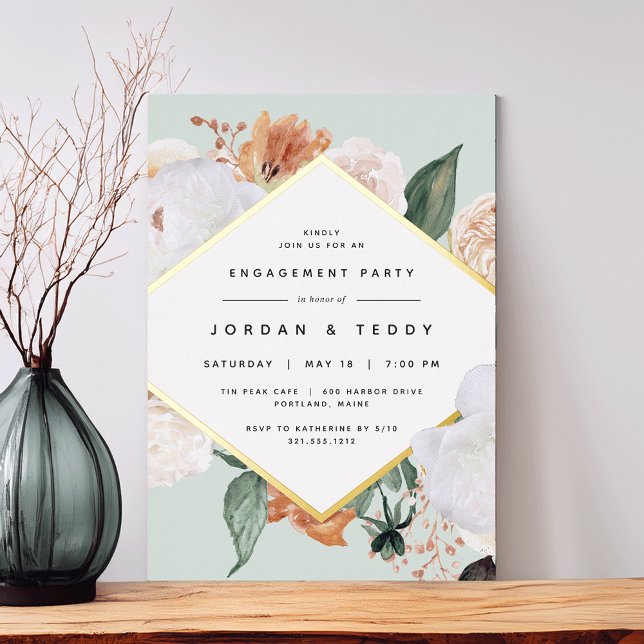 Boho Blooms Modern Floral Engagement Party (Creator Uploaded)