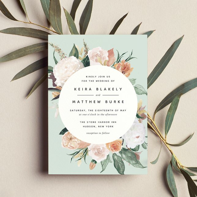Boho Blooms | Modern Floral Wedding Invitation (Creator Uploaded)