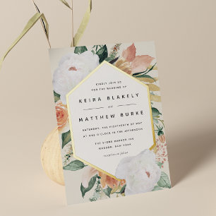 Boho Blooms Modern Geometric Floral Wedding