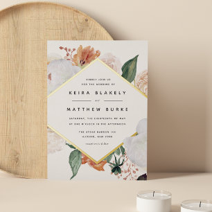 Boho Blooms Modern Geometric Floral Wedding