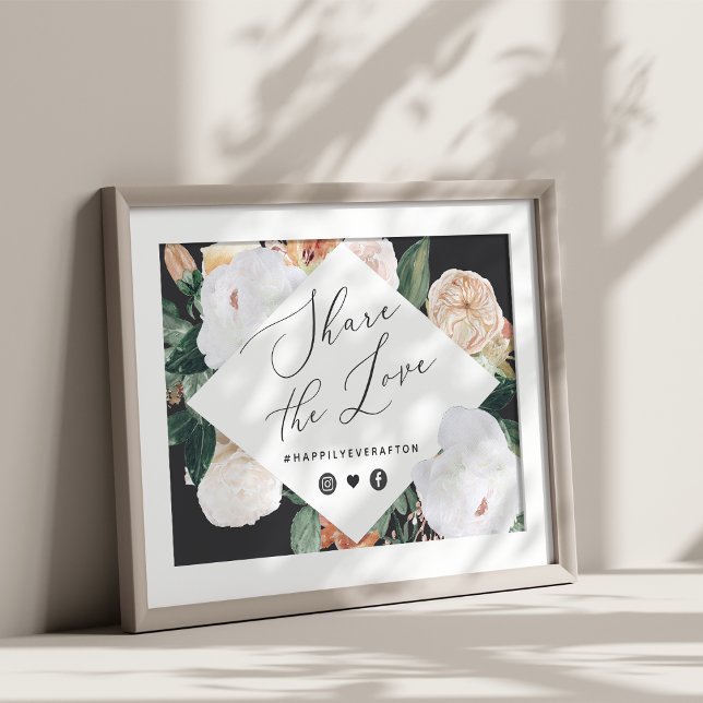 Boho Blooms Wedding Hashtag Sign (Creator Uploaded)