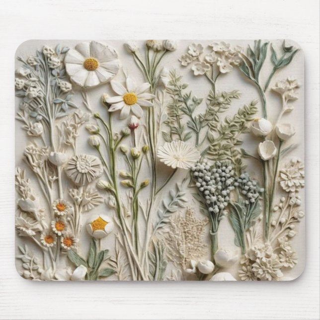 Boho Blossoms Mouse Mat (Front)
