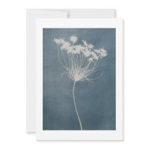 Boho Blue Flower Greeting Card 