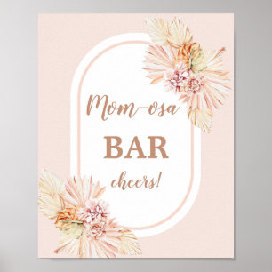 Boho Blush Desert Momosa Bar sign