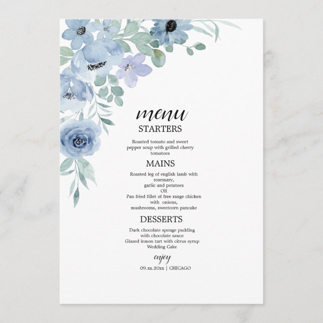 Boho Blush Floral Wedding Invitation (Front)