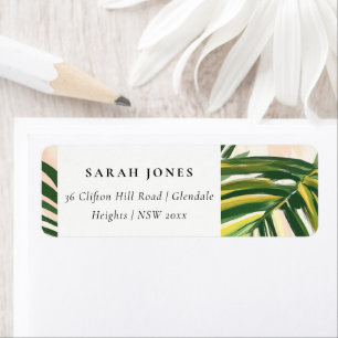 Boho Blush Green Tropical Palm Beach Address