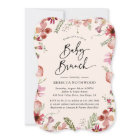Boho Blush Pink Botanical Floral Baby Brunch
