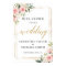 Boho blush pink floral wedding welcome poster sign
