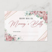 Boho blush pink roses How big is mummy's belly