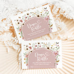 Boho Blush Wildflower Diaper Raffle Baby Girl Enclosure Card<br><div class="desc">This diaper raffle card is more than just an invitation to a game; it's a charming and practical way to involve your guests in preparing for your baby's arrival. The whimsical wildflower motif,  combined with the soothing colour palette,  creates a delightful and memorable experience for everyone involved.</div>