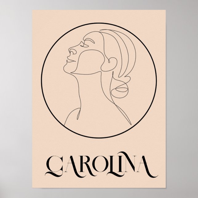  Boho Bohemian Abstract Minimal Style Poster (Front)