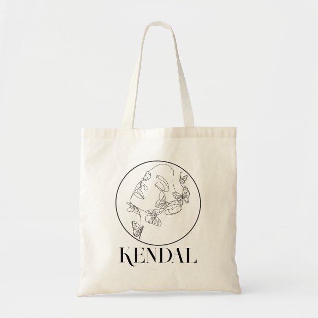  Boho Bohemian Abstract Minimal Style Tote Bag (Front)