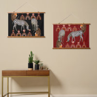 Boho Bohemian Modern Art Animals Zebras Wall Decor
